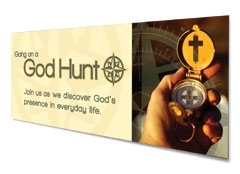 The Going on a God Hunt Horizontal Banner