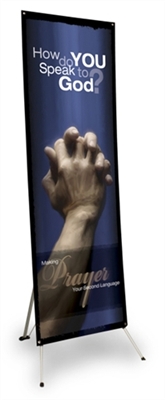 Making Prayer Your Second Language Vertical Banner with Stand