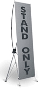 Vertical Banner Stand for 2" x 5" Banners
